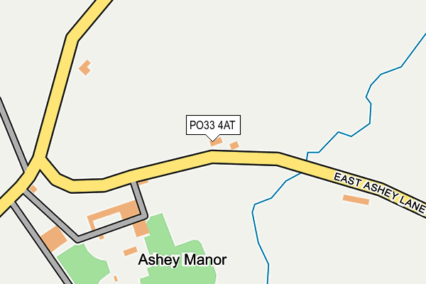 PO33 4AT map - OS OpenMap – Local (Ordnance Survey)