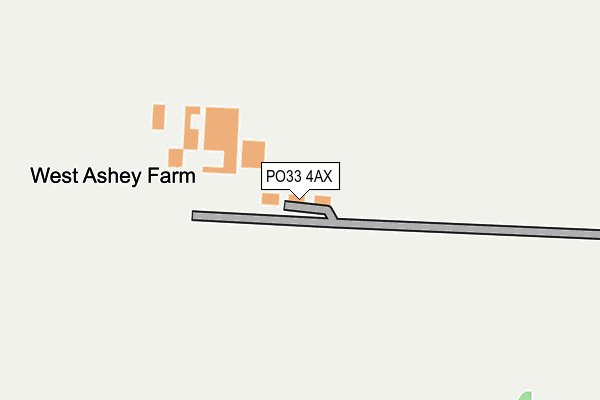 PO33 4AX map - OS OpenMap – Local (Ordnance Survey)