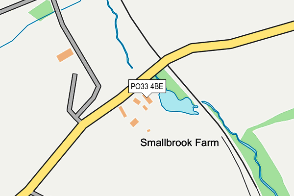 PO33 4BE map - OS OpenMap – Local (Ordnance Survey)