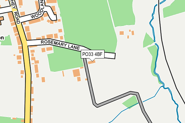 PO33 4BF map - OS OpenMap – Local (Ordnance Survey)