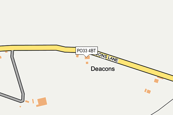 PO33 4BT map - OS OpenMap – Local (Ordnance Survey)