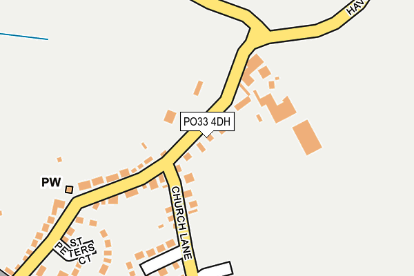 PO33 4DH map - OS OpenMap – Local (Ordnance Survey)