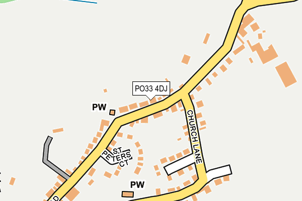 PO33 4DJ map - OS OpenMap – Local (Ordnance Survey)