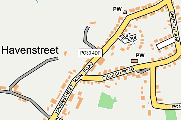 PO33 4DP map - OS OpenMap – Local (Ordnance Survey)