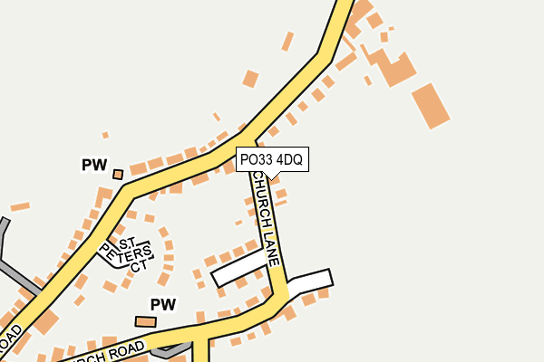 PO33 4DQ map - OS OpenMap – Local (Ordnance Survey)