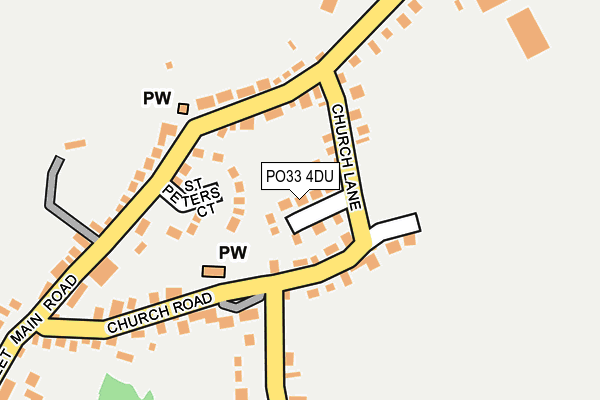 PO33 4DU map - OS OpenMap – Local (Ordnance Survey)