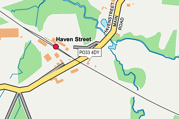 PO33 4DY map - OS OpenMap – Local (Ordnance Survey)