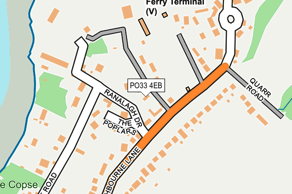 PO33 4EB map - OS OpenMap – Local (Ordnance Survey)