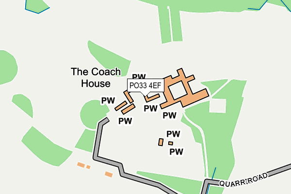 PO33 4EF map - OS OpenMap – Local (Ordnance Survey)