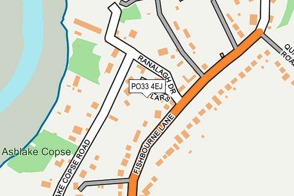 PO33 4EJ map - OS OpenMap – Local (Ordnance Survey)