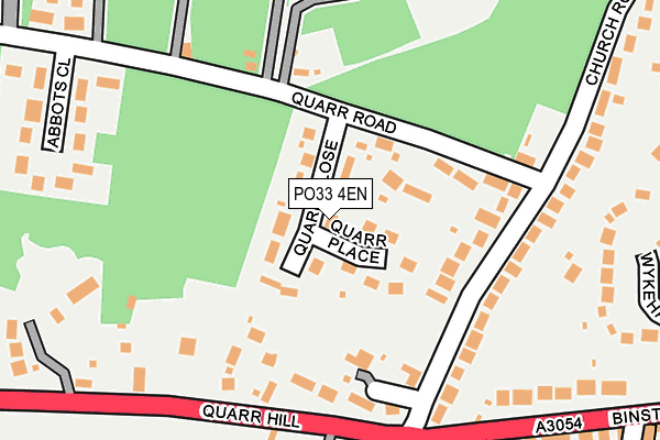 PO33 4EN map - OS OpenMap – Local (Ordnance Survey)