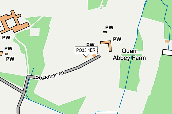 PO33 4ER map - OS OpenMap – Local (Ordnance Survey)