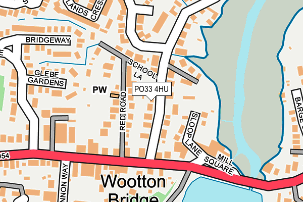 PO33 4HU map - OS OpenMap – Local (Ordnance Survey)