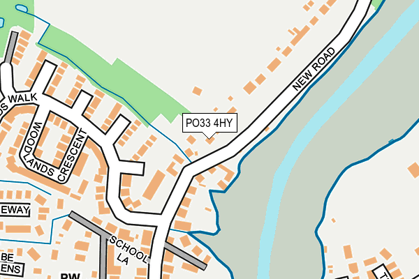 PO33 4HY map - OS OpenMap – Local (Ordnance Survey)