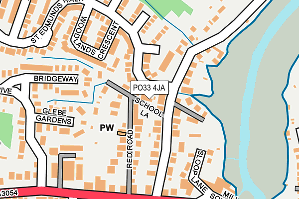PO33 4JA map - OS OpenMap – Local (Ordnance Survey)