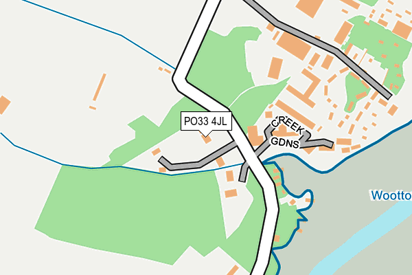 PO33 4JL map - OS OpenMap – Local (Ordnance Survey)