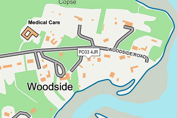 Map of EAST WOODSIDE LTD at local scale
