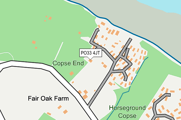 PO33 4JT map - OS OpenMap – Local (Ordnance Survey)