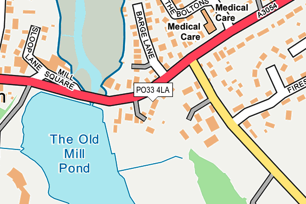 Map of THE PIANO CAFE (IOW) LTD at local scale