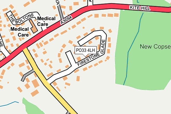 PO33 4LH map - OS OpenMap – Local (Ordnance Survey)
