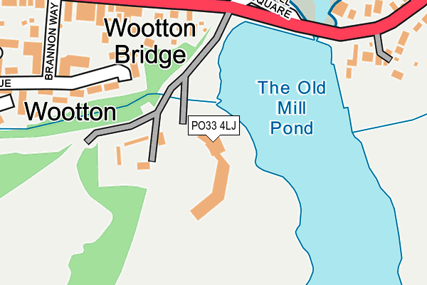 PO33 4LJ map - OS OpenMap – Local (Ordnance Survey)