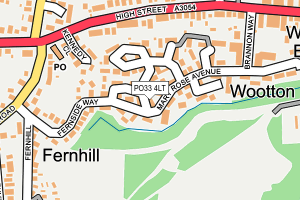 PO33 4LT map - OS OpenMap – Local (Ordnance Survey)