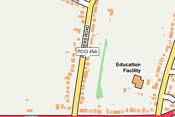 PO33 4NA map - OS OpenMap – Local (Ordnance Survey)