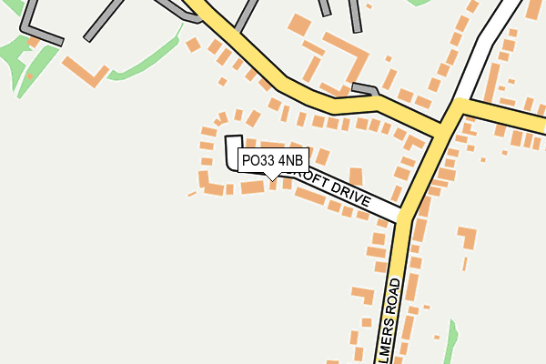 PO33 4NB map - OS OpenMap – Local (Ordnance Survey)