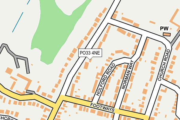 PO33 4NE map - OS OpenMap – Local (Ordnance Survey)