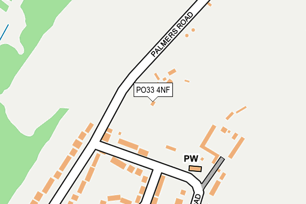PO33 4NF map - OS OpenMap – Local (Ordnance Survey)