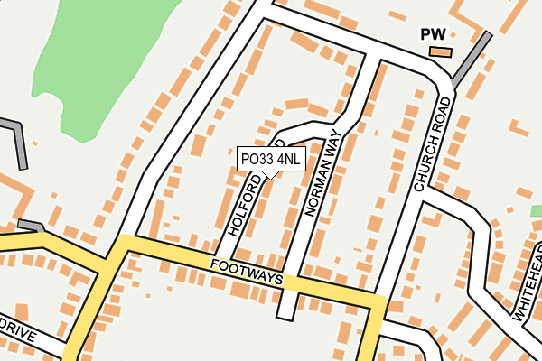PO33 4NL map - OS OpenMap – Local (Ordnance Survey)