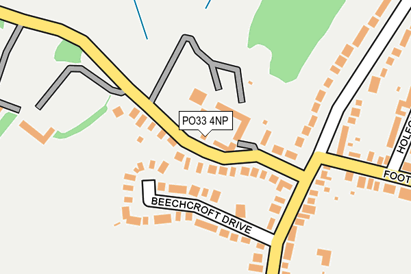 PO33 4NP map - OS OpenMap – Local (Ordnance Survey)