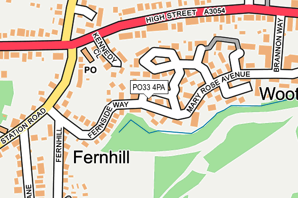 PO33 4PA map - OS OpenMap – Local (Ordnance Survey)