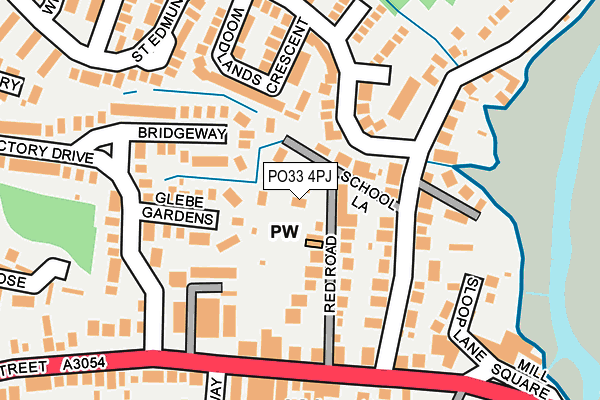 PO33 4PJ map - OS OpenMap – Local (Ordnance Survey)