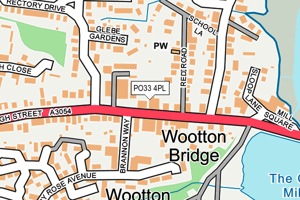 PO33 4PL map - OS OpenMap – Local (Ordnance Survey)