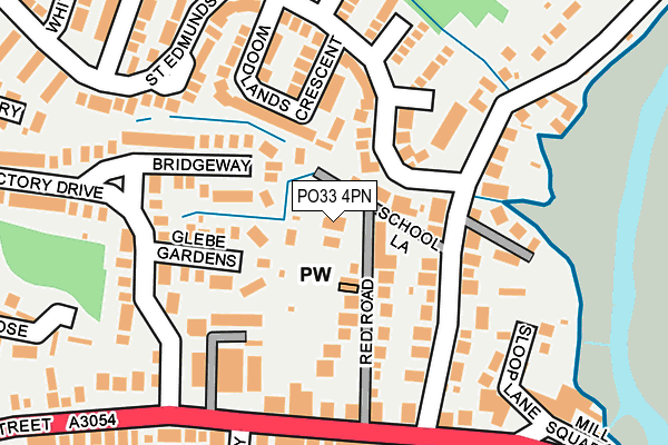 PO33 4PN map - OS OpenMap – Local (Ordnance Survey)