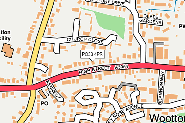 PO33 4PR map - OS OpenMap – Local (Ordnance Survey)