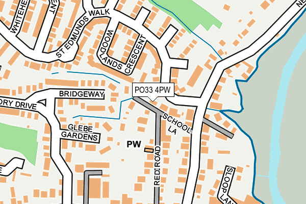 PO33 4PW map - OS OpenMap – Local (Ordnance Survey)