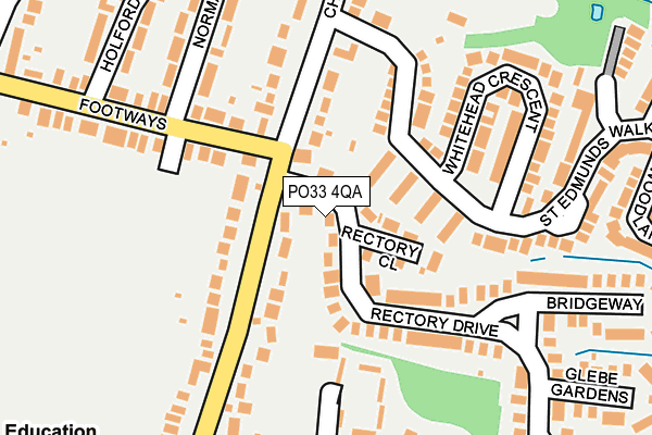 PO33 4QA map - OS OpenMap – Local (Ordnance Survey)