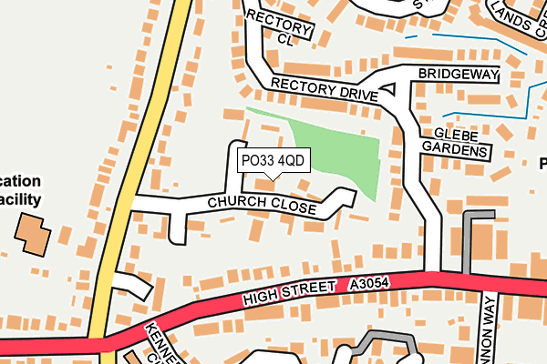 PO33 4QD map - OS OpenMap – Local (Ordnance Survey)