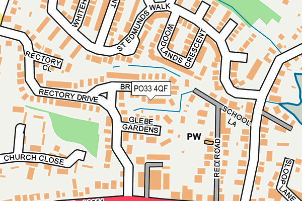 PO33 4QF map - OS OpenMap – Local (Ordnance Survey)