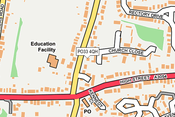 PO33 4QH map - OS OpenMap – Local (Ordnance Survey)