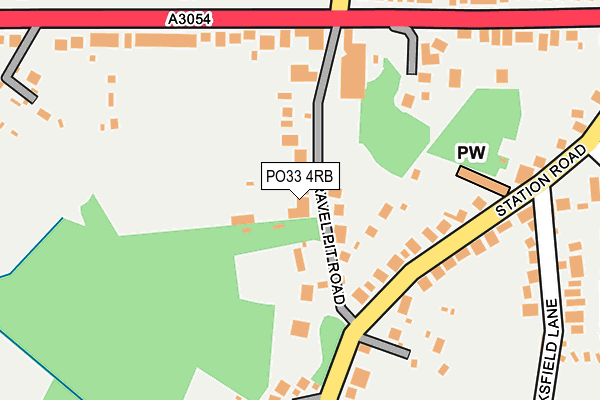 PO33 4RB map - OS OpenMap – Local (Ordnance Survey)