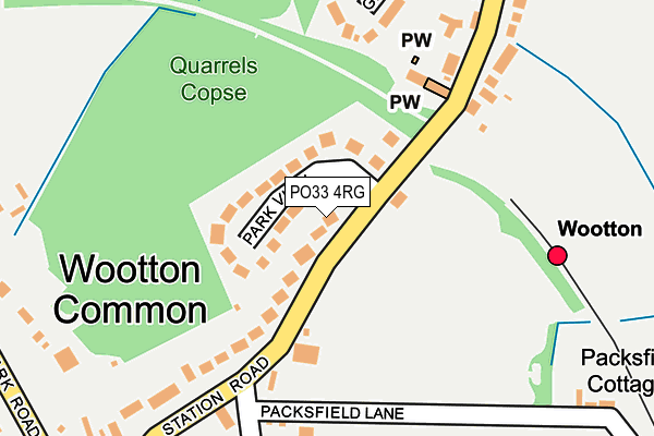 PO33 4RG map - OS OpenMap – Local (Ordnance Survey)