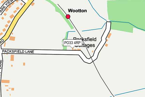 PO33 4RP map - OS OpenMap – Local (Ordnance Survey)