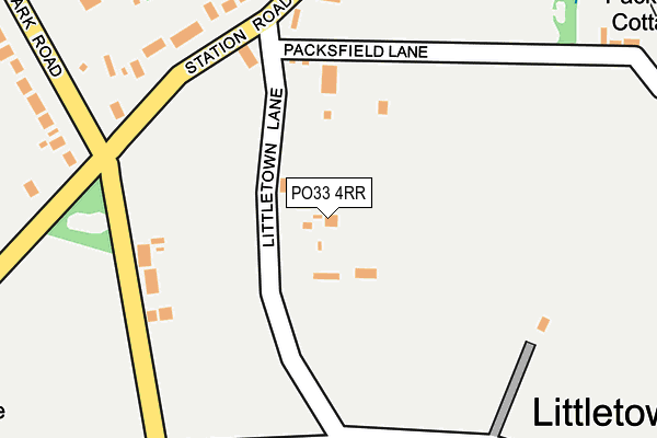 PO33 4RR map - OS OpenMap – Local (Ordnance Survey)