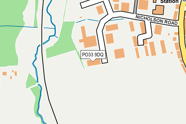 PO33 9DQ map - OS OpenMap – Local (Ordnance Survey)