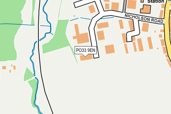 PO33 9EN map - OS OpenMap – Local (Ordnance Survey)