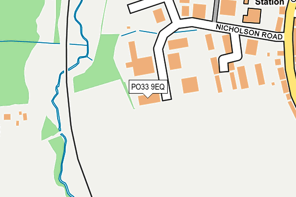 PO33 9EQ map - OS OpenMap – Local (Ordnance Survey)