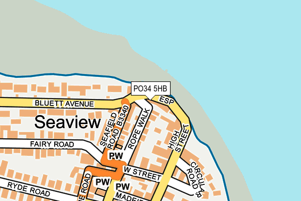 Map of THE OLD FORT SEAVIEW LIMITED at local scale